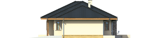 Francis G1 - Projekt domu Franczi G1 - elewacja prawa