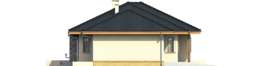 Francis G1 - Projekt domu Franczi G1 - elewacja prawa