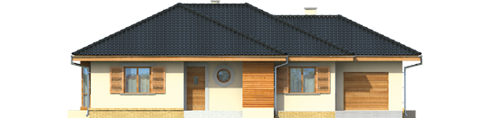 Francis G1 - Projekt domu Franczi G1 - elewacja frontowa