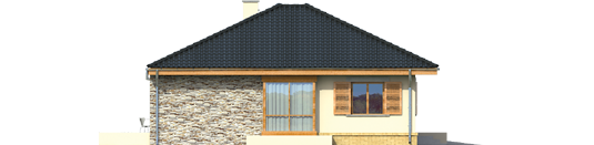 Francis G1 - Projekt domu Franczi G1 - elewacja lewa