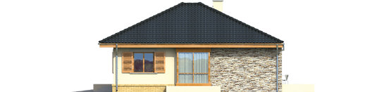 Francis G1 - Projekt domu Franczi G1 - elewacja lewa