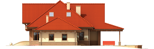 Edd II G2 - Projekt domu Edek G2 01 - elewacja prawa