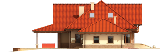 Edd II G2 - Projekt domu Edek G2 01 - elewacja prawa