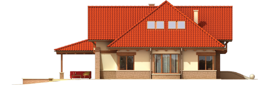 Edd II G2 - Projekt domu Edek G2 01 - elewacja lewa