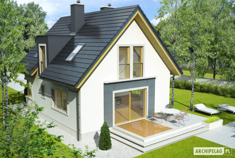 Projekt domu Julek - widok z góry