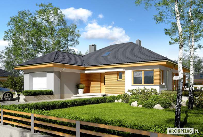 Projekt domu Astrid (mała) II G1 - wizualizacja frontowa