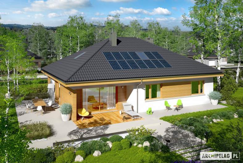 Projekt domu Astrid (mała) II G1 - widok z góry