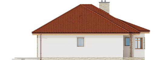 Helen ENERGO - Projekty domów ARCHIPELAG - Helena ENERGO - elewacja prawa