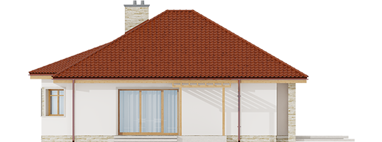 Helen ENERGO - Projekty domów ARCHIPELAG - Helena ENERGO - elewacja lewa