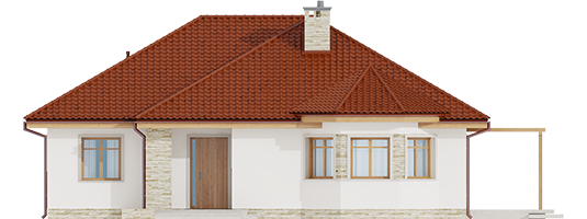 Helen ENERGO - Projekty domów ARCHIPELAG - Helena ENERGO - elewacja frontowa