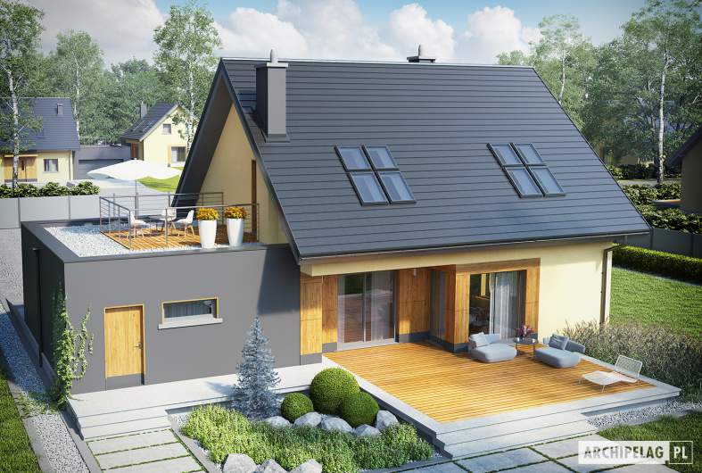Projekt domu Marcin II G2 - widok z góry
