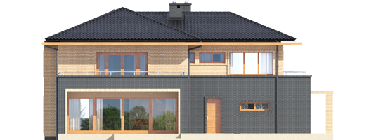 Lorenzo G2 - Projekt domu Lorenzo G2 - elewacja tylna