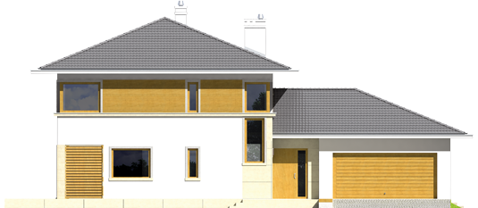 Diego G2 - Projekt domu Diego G2 Leca® DOM - elewacja frontowa