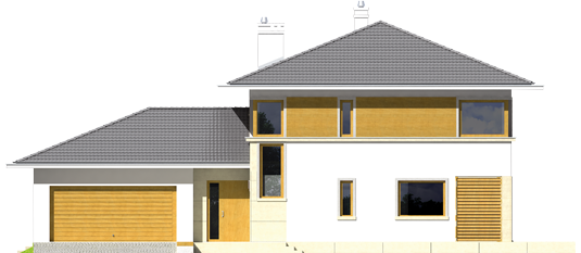 Diego G2 - Projekt domu Diego G2 Leca® DOM - elewacja frontowa