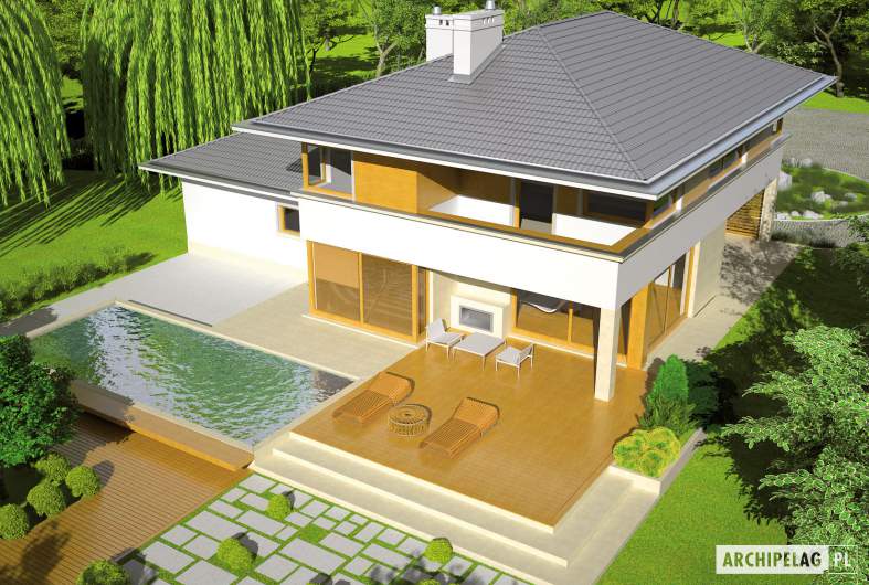 Projekt domu Diego G2 Leca® DOM - widok z góry