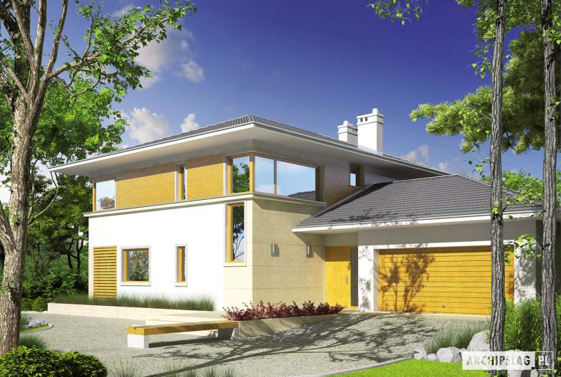 Projekt domu Diego G2 Leca® DOM - wizualizacja frontowa
