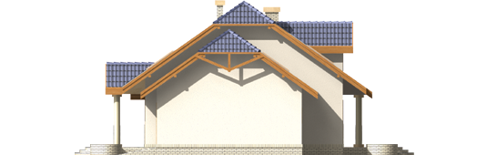 Lisa G2 - Projekt domu Liza G2 - elewacja tylna