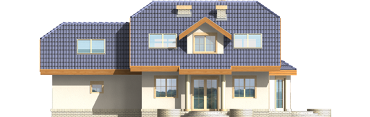 Lisa G2 - Projekt domu Liza G2 - elewacja lewa
