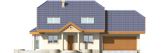 Lisa G2 - Projekt domu Liza G2 - elewacja frontowa