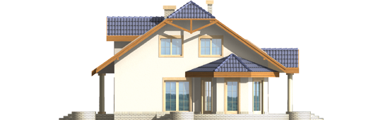 Lisa G2 - Projekt domu Liza G2 - elewacja prawa