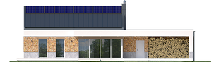 Projekt domu EX 11 G2 (wersja A) ENERGO PLUS - elewacja tylna