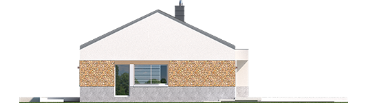 EX 11 G2 - Projekt domu EX 11 G2 (wersja A) - elewacja prawa
