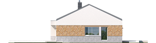 EX 11 G2 - Projekt domu EX 11 G2 (wersja A) - elewacja prawa