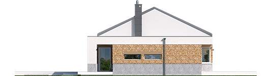 EX 11 G2 - Projekt domu EX 11 G2 (wersja A) - elewacja lewa