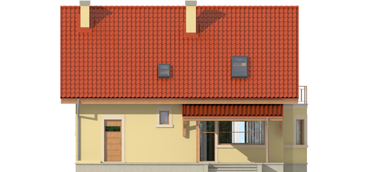 Aga II G1 - Projekt domu Aga II G1 - elewacja tylna