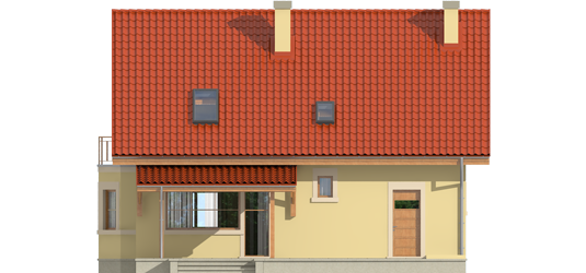 Aga II G1 - Projekt domu Aga II G1 - elewacja tylna