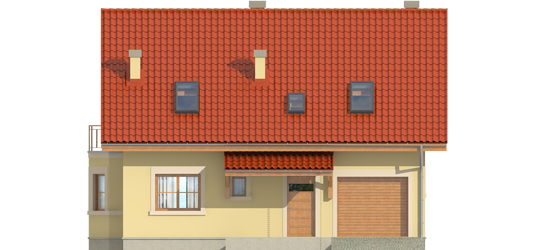 Aga II G1 - Projekt domu Aga II G1 - elewacja frontowa