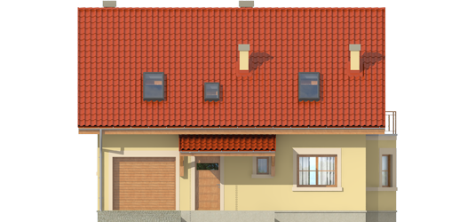 Aga II G1 - Projekt domu Aga II G1 - elewacja frontowa