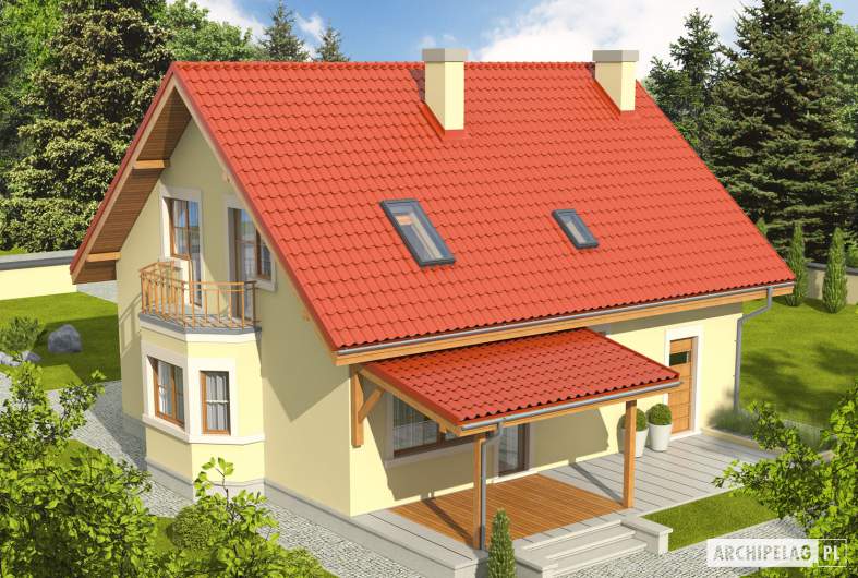 Projekt domu Aga II G1 - widok z góry