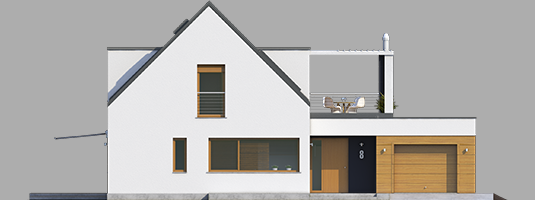 Neo G1 ENERGO - Projekt domu Neo G1 ENERGO - elewacja frontowa