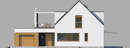 Neo G1 ENERGO - Projekt domu Neo G1 ENERGO - elewacja frontowa