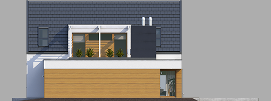 Neo G1 ENERGO - Projekt domu Neo G1 ENERGO - elewacja prawa