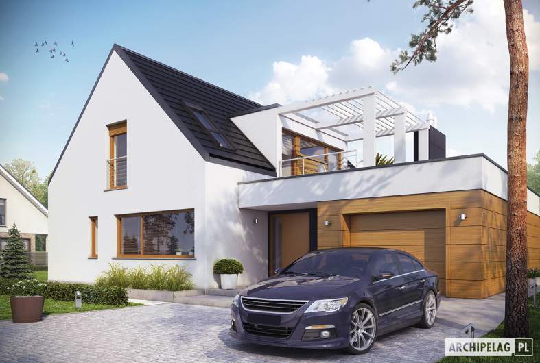 Projekt domu Neo G1 ENERGO - wizualizacja frontowa