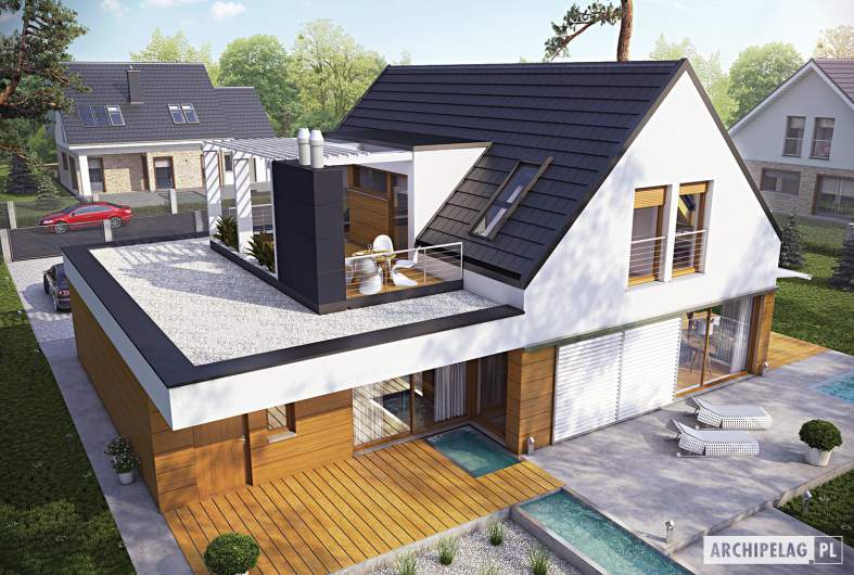 Projekt domu Neo G1 ENERGO - widok z góry