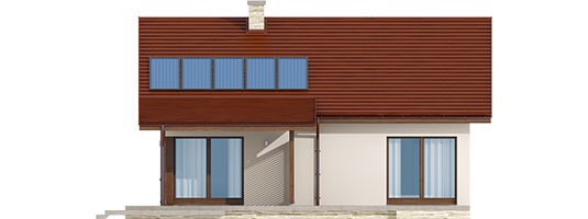 Elmo IV ENERGO - Projekty domów ARCHIPELAG - Elmo IV ENERGO - elewacja tylna