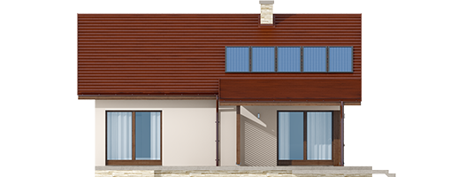 Elmo IV ENERGO - Projekty domów ARCHIPELAG - Elmo IV ENERGO - elewacja tylna