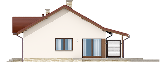 Elmo IV ENERGO - Projekty domów ARCHIPELAG - Elmo IV ENERGO - elewacja prawa