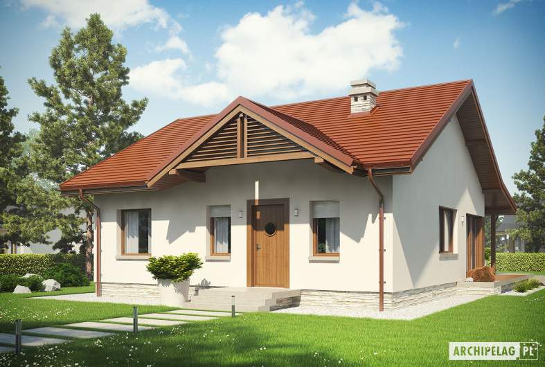 Projekt domu Elmo IV ENERGO - Projekty domów ARCHIPELAG - Elmo IV ENERGO - wizualizacja frontowa