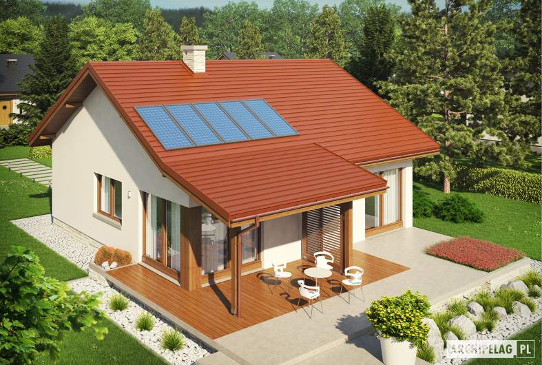 Projekt domu Elmo IV ENERGO - Projekty domów ARCHIPELAG - Elmo IV ENERGO - widok z góry
