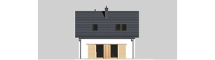 Projekt domu Mini 17 - elewacja tylna