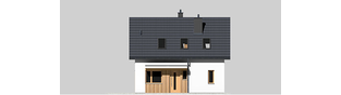 Projekt domu Mini 17 - elewacja frontowa