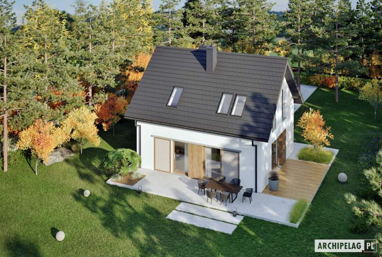 Projekt domu Mini 17 - widok z góry