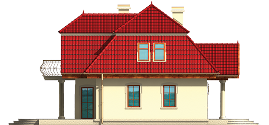 Virginia - Projekt domu Wirginia G1 - elewacja lewa