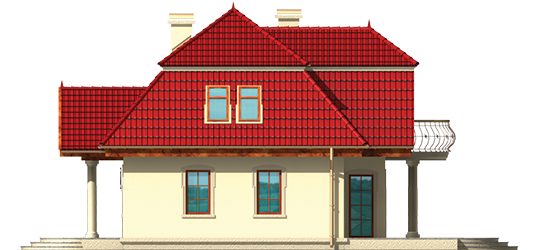 Virginia - Projekt domu Wirginia G1 - elewacja lewa