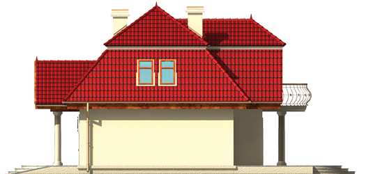 Virginia - Projekt domu Wirginia G1 - elewacja prawa