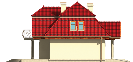 Virginia - Projekt domu Wirginia G1 - elewacja prawa